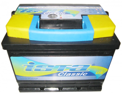 Автомобильная стартерная батарея ISTA Classic 6СТ-50 A1 550 02 02 L+