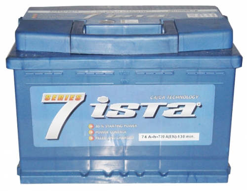 Автомобильная стартерная батарея ISTA 7 SERIES 6СТ-74 A2 574 22 04 R+