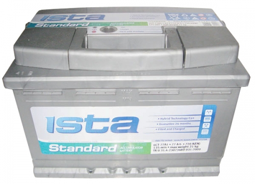 Автомобильная стартерная батарея ISTA Standard 6СТ-66 A1 566 04 02 L+