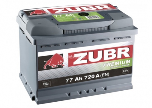 Автомобильная стартерная батарея ZUBR 6СТ-77 720А PREMIUM R+
