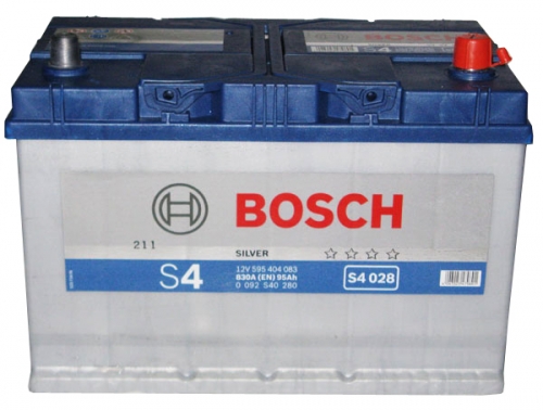 Автомобильная стартерная батарея BOSCH 6СТ-95 0092S40280 R+