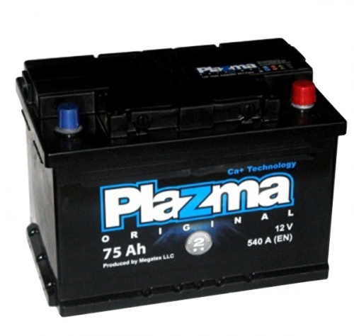Автомобильная стартерная батарея Plazma Original 6СТ-75 575 62 04 R+