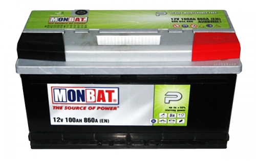 Аккумулятор стартерный Monbat 6СТ-100 600 70 04 SMF R+