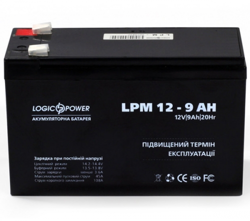 Аккумуляторные батареи LogicPower LPM12-9AH