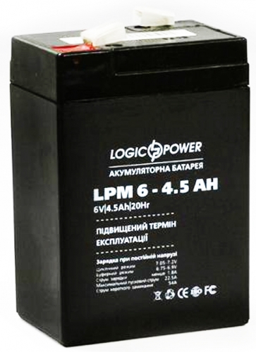 Аккумуляторные батареи LogicPower LPM6-4.5AH