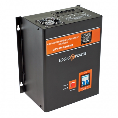 Релейный однофазный стабилизатор напряжения LogicPower LPT-W-5000RD Black