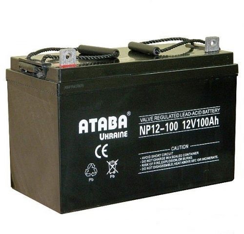Герметичные свинцово-кислотные аккумуляторы АТАВА NP 12-100 (12V 100Ah)